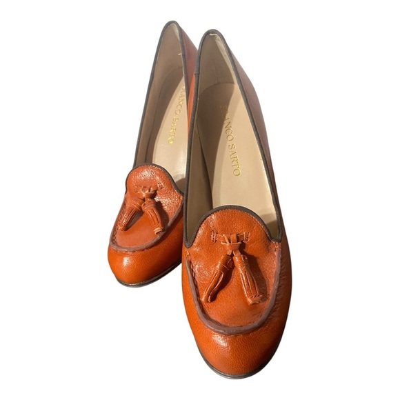 Franco Sarto Women's Tassel Orange Loafers - Picture 10 of 10